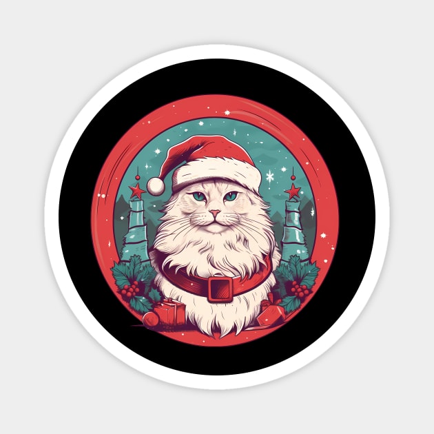 Manx Cat Xmas, Love Cats Magnet by logiamerch
